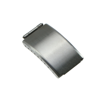 Faltschließe/ Faltverschluss Edelstahl gebürstet für Stahlarmbänder 10 - 20 mm