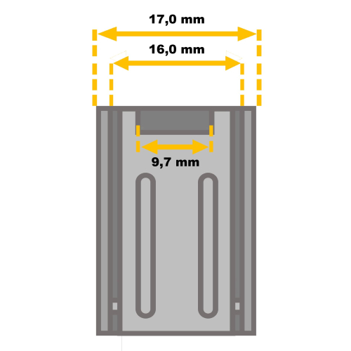 Fermoir/ Boucle déployante en acier brossé pour bracelets de montre 16 mm