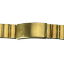 Brazalete original ZODIAC de acero con cierre desplegable chapado en oro, 150 mm