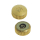 Corona TISSOT, chapada en oro resistente al agua con junta de 4,5 mm, Altura: 2,3 mm