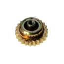Corona TISSOT con cuello, chapada en oro incl. junta 4,8 mm, Altura: 1,5 mm