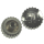 TISSOT crown, chrome-plated 3.7 mm, 2.2 mm tube, 0.9 mm thread, Height: 2.0 mm