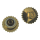 Corona TISSOT, chapada en oro de 4,8 mm, tubo de 2,0 mm, rosca de 0,9 mm, Altura: 1,5 mm