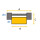 Brazalete BREITLING eslabón para Aerospace, titanio y amarillo, bicolor 18,00 mm