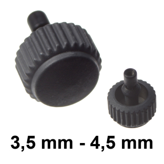 SEIKO Krone, schwarz - 3,5 mm - 4,5 mm