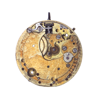 Antikes Taschenuhr Uhrwerk 11, defekt zum ausschlachten