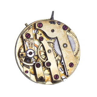 Antikes Taschenuhr Uhrwerk 11, defekt zum ausschlachten