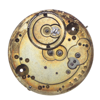 Antikes Taschenuhr Uhrwerk mit Zifferblatt, 14 , defekt zum ausschlachten