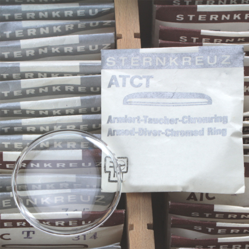 Sternkreuz ATCT cristal acrílico para relojes de buceo cromo blindado 180 - 336