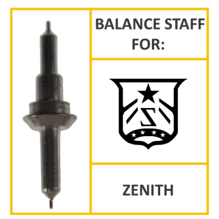Balance staff for various older Zenith calibers