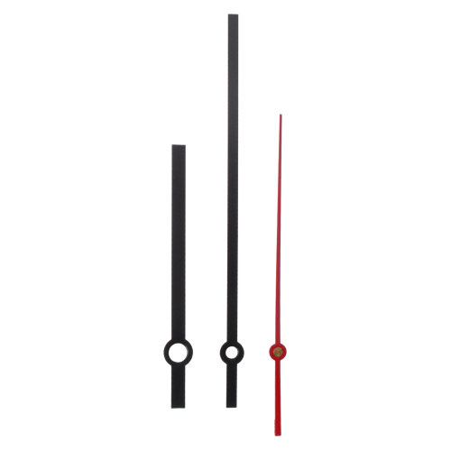 Juego de agujas para movim. con orificio SKP 3,8 x 5,5 mm, longitud 60/100/70 mm Negro