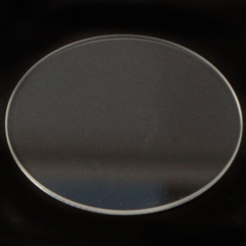 Flat mineral glass for wrist watches, thickness 1 mm, diameter 249