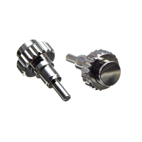 2x poussoirs à enfoncer pour chronographes, acier
 450 X 252 X 440 X 130
