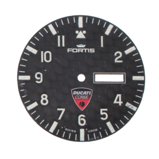 FORTIS Zifferblatt für ETA2836-2 schwarz 35,1 mm Ducati Corse