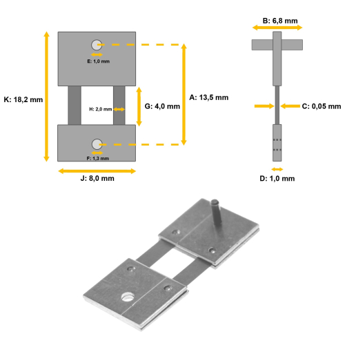 Ressort de pendule pour horloges murales, horloges et pendules 13,5 x 6,8 x 0,04 - #8