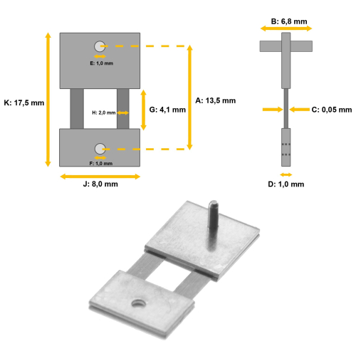 Molla a pendolo per orologi a pendolo e pendoli 13,5 x 6,8 x 0,05 - #4