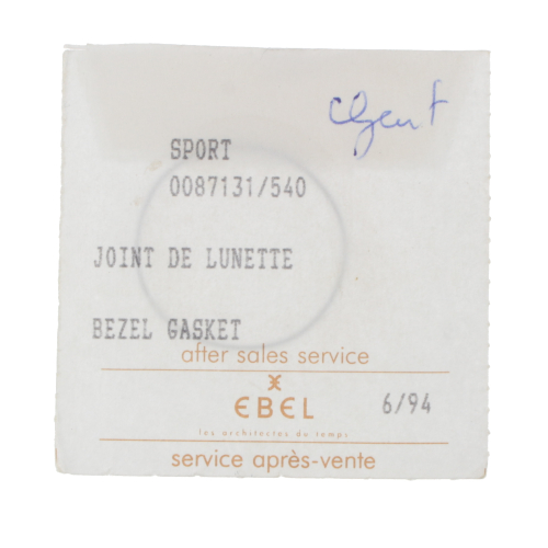 Genuine EBEL bezel gasket, round, for EBEL Sport 0087131