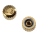 Corona original OMEGA dorado, NOS, diámetro de la rosca 0,9 mm, D: 2,9 x 2,05 mm