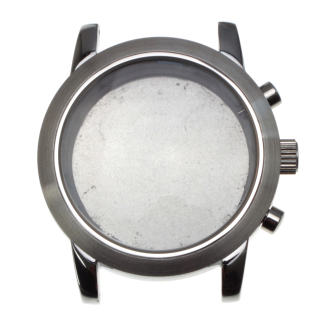 DeSoto Firesweep Chronograph Uhrengehäuse 40 mm Stahl poliert mit Glas Krone
