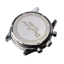 Cassa del cronografo DeSoto "Firesweep" 40 mm acciaio lucido con vetro corona