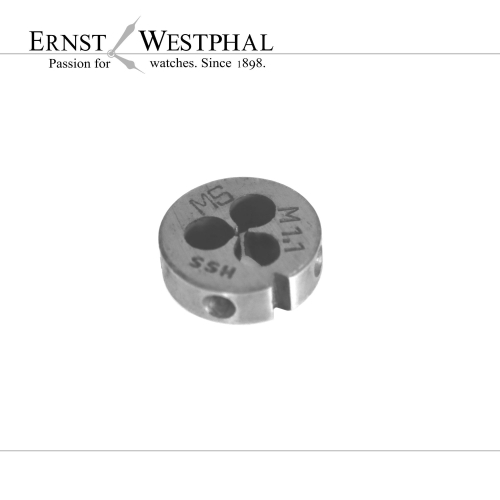 Tap die for external thread metric M 1.1 HSS
