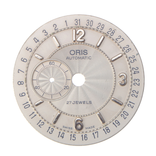 Esfera de reloj ORIS auténtica 27,6 mm, blaco
