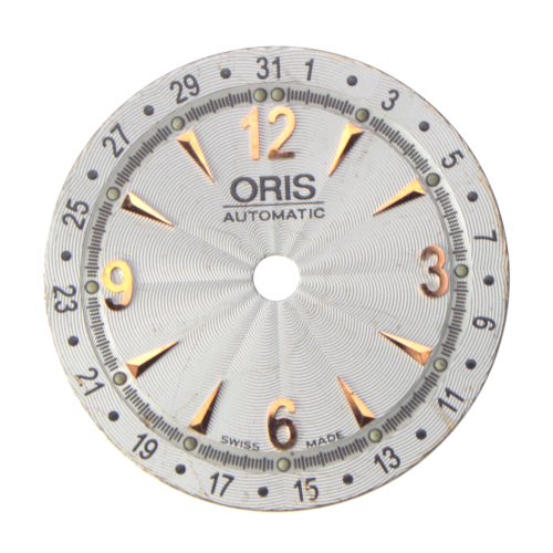 Esfera de reloj ORIS auténtica 27,5 mm, blaco