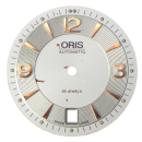 Esfera de reloj ORIS auténtica 30 mm, blaco