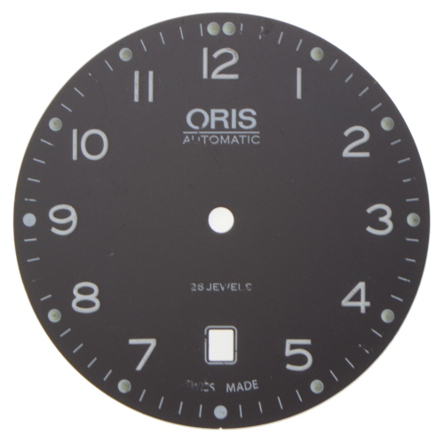 Quadrante autentico ORIS 34 mm, nero