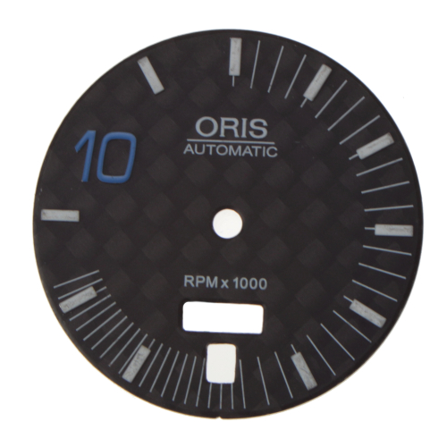 Cadran de montre ORIS authentique 28,5 mm, noir