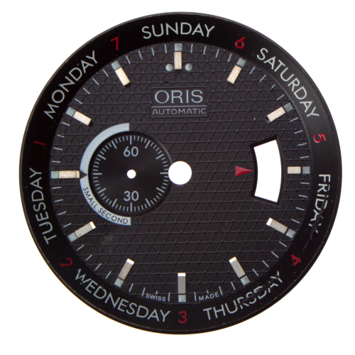 Esfera de reloj ORIS auténtica 36,75 mm, negro