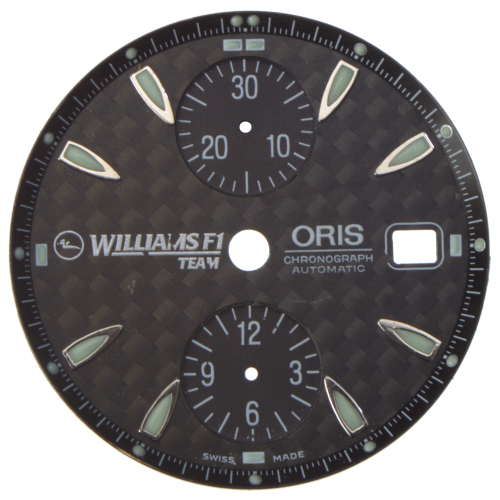 Cadran de montre ORIS authentique 31 mm, noir