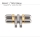 Must de Cartier 21 Maillon de bracelet de montre, bicolore 16,90 x 9,15 mm