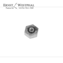 Couronne EBEL authentique 3,4 mm, acier hexagonal
