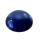 Bijou synthétique, cabouchon pour couronne hémisphère, bleu, 2,5 mm