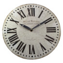 Horloge murale rétro style shabby à quartz 29cm Willam Marchant chiffres romains