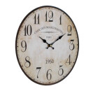 Reloj de pared retro estilo vintage reloj de cuarzo 34 cm "Cafe des Marguerites"