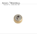 Corona TISSOT, chapada en oro, incl. tubo: 2,5 mm, D: 6,2...