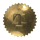 Corona TISSOT con barilotto a molla, placcata oro D: 5,5 mm, altezza: 1,6 mm