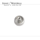 Corona TISSOT con cuello, cromada, D: 4,5 mm, Altura: 2,4 mm