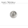 Corona TISSOT con collo, cromata, D: 4,5 mm, Altezza: 2,4 mm