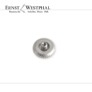 Corona TISSOT, cromada, para tubo: 2,2 mm, D: 4,6 mm,...