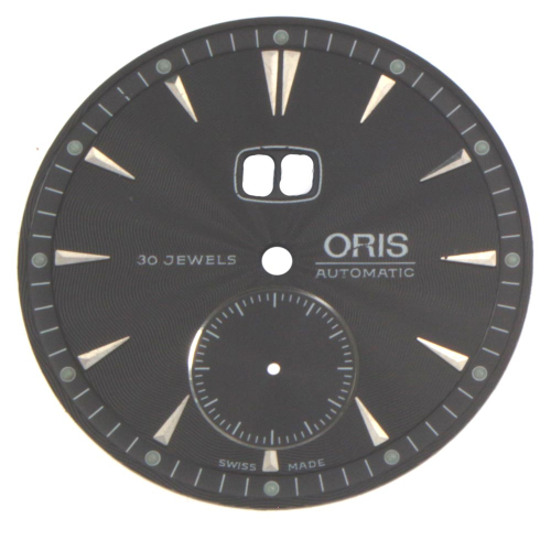 Esfera auténtica de reloj de pulsera Oris, segundero pequeño 30,5 mm