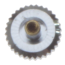 Corona per orologio da polso, acciaio, D: 4,6 mm, H: 2 mm, filettatura 0,9 mm