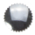 Corona per orologio da polso, acciaio, D: 4,6 mm, H: 2 mm, filettatura 0,9 mm