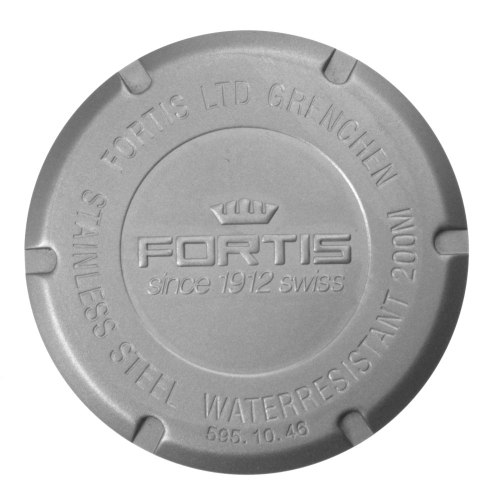 Original FORTIS Gehäuseboden, sandgestrahlt für Flieger 595.10.46