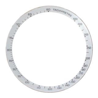 Original KIENZLE Rehaut, Tachymeter, weiß 34,50 mm