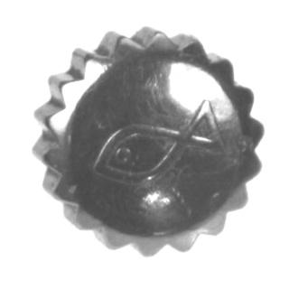 Original IWC Krone, Stahl, mit altem Logo 6,1 mm für Tubus mit Innengewinde