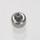 Armbanduhrkrone mit Hals, Stahl, D: 3,9 mm, H: 2,8 mm, Gewinde 1,0 mm
