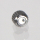 Corona per orologio da polso, acciaio, D: 3,9 mm, H: 2,8 mm, filettatura 1,0 mm